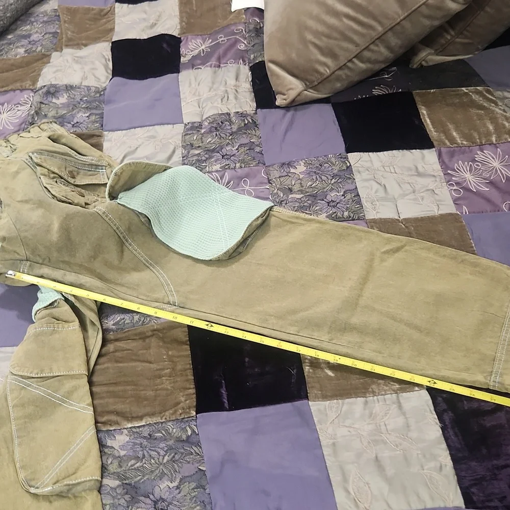 POL Twill and Thermal Cargo Pants with Mixed Fabric Pockets pants - Picture 11 of 12